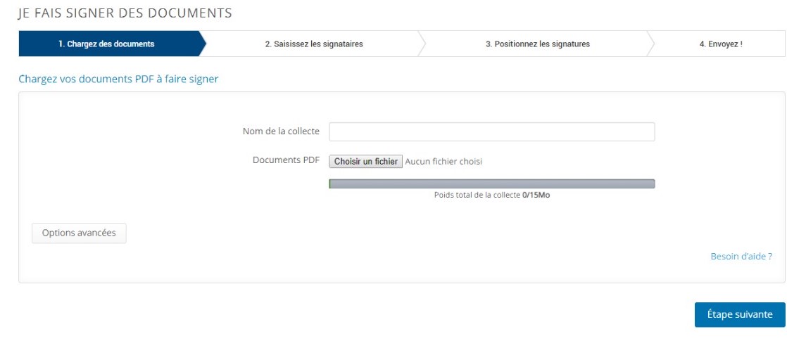 Etape 1 - Signez électroniquement un document PDF