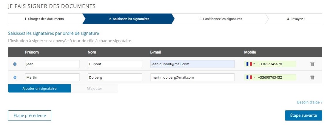 Etape 2 - Signez électroniquement un document PDF